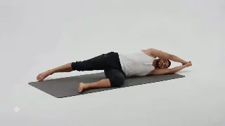 Side-Lying Floor Stretch Right